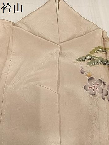 平和屋着物●訪問着　草花文　金彩　正絹　逸品　AABD9848ph