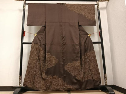 平和屋着物●訪問着 雲取り吉祥花文 金彩 正絹 逸品 AABD9854ph