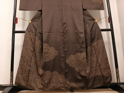 平和屋着物●訪問着 雲取り吉祥花文 金彩 正絹 逸品 AABD9854ph