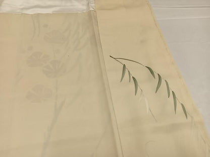 平和屋着物●訪問着　駒刺繍　梅笹　金彩　正絹　逸品　未使用　AABD9857ph
