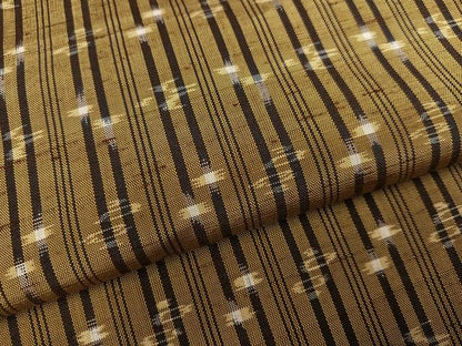 平和屋着物●本場琉球絣　紬　正絹　逸品　AABD9873ph