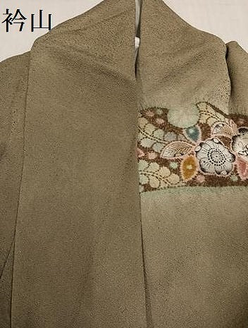 平和屋着物●訪問着 辻が花 雪輪文 暈し染め 丹後ちりめん 反端付き 正絹 逸品 AABD9879ph