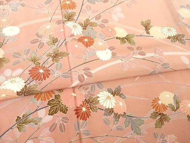 平和屋着物●訪問着　友禅　作家物　枝花文　暈し染め　金彩　正絹　逸品　AABD9881ck