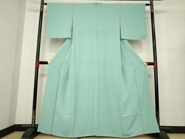 新品 正絹 着物“豆がら茶色という新たな色を披露するイチョウ！”色無地 T-45 平和屋着物○上質な色無地 豆がら茶色 正絹 逸品 未使用 AABD9891ck