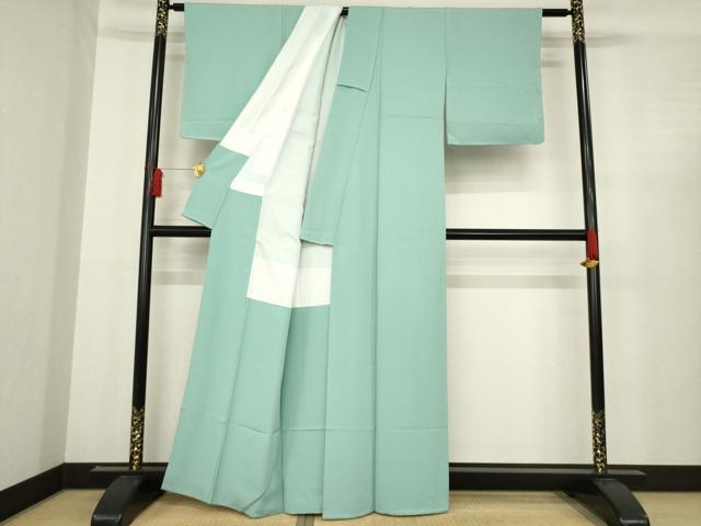 平和屋着物○上質な色無地 豆がら茶色 正絹 逸品 未使用 AABD9891ck