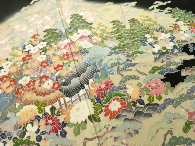 平和屋着物●本加賀友禅作家　久恒俊治　色留袖　松竹梅花文　正絹　逸品　AABG0359cs 加賀友禅 着物 女性着物 | 通販・人気ランキング - 価格.com