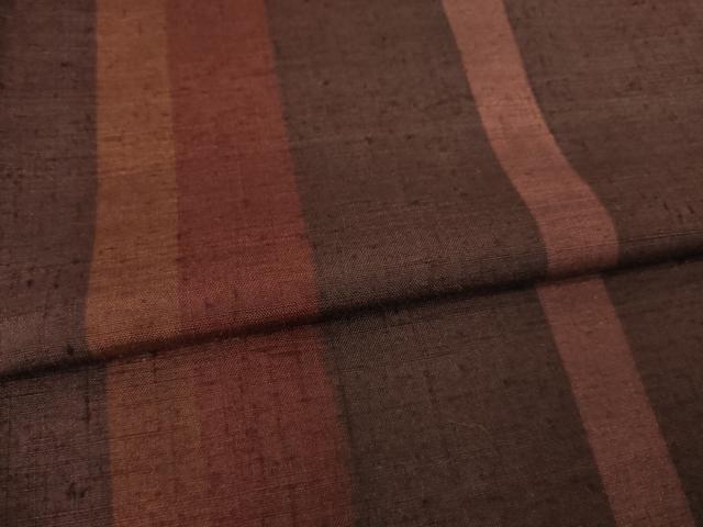 平和屋着物●上質な紬　間道　正絹　逸品　AABD9948ck