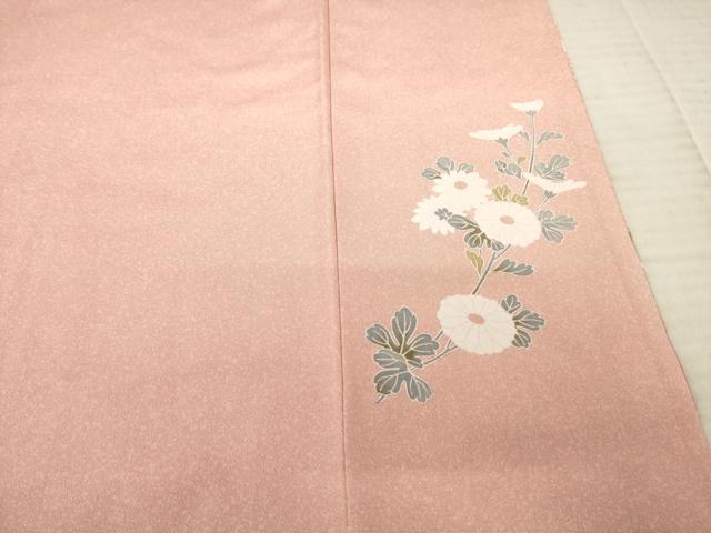 平和屋着物●訪問着　草花文　暈し染め　金彩　正絹　逸品　AABH7030ck