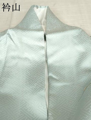 平和屋着物●十日町老舗ブランド　吉澤友禅　吾妻徳穂　訪問着　駒刺繍　花丸文　金彩　正絹　逸品　AABD9963cs
