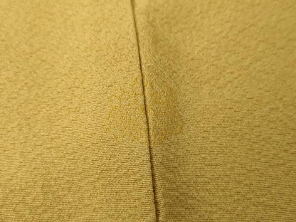 平和屋着物●上質な色無地　玉蜀黍色　正絹　逸品　AABD9966cs