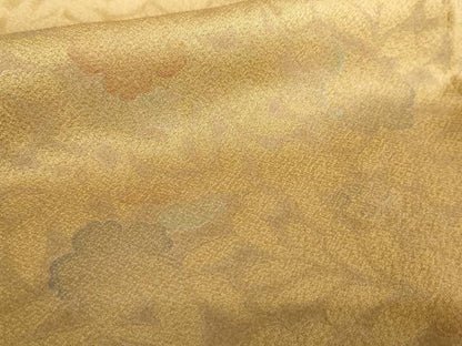 平和屋着物●訪問着　刺繍　辻が花　花蔦の葉文　暈し染め　金糸　正絹　逸品　AABE0012cs