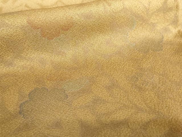 平和屋着物●訪問着　刺繍　辻が花　花蔦の葉文　暈し染め　金糸　正絹　逸品　AABE0012cs