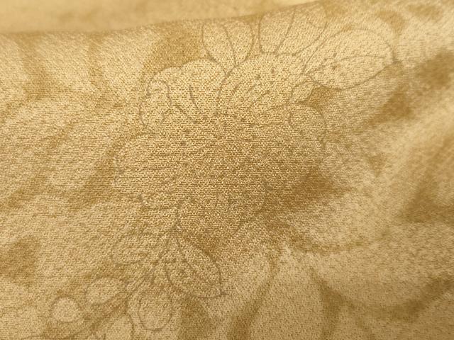 平和屋着物●訪問着　刺繍　辻が花　花蔦の葉文　暈し染め　金糸　正絹　逸品　AABE0012cs