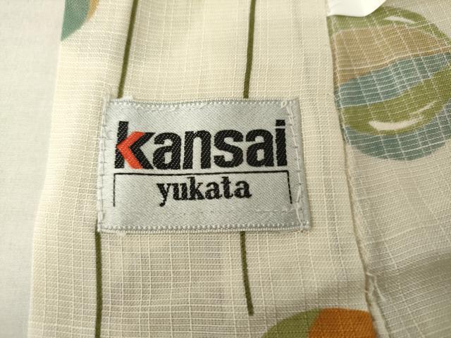 平和屋着物＊夏物 世界的ファッションデザイナー 山本寛斎 kansaiブランド 毬文 小紋 逸品 AABE0035cs