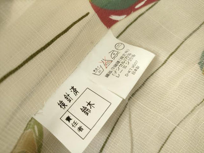 平和屋着物＊夏物 世界的ファッションデザイナー 山本寛斎 kansaiブランド 毬文 小紋 逸品 AABE0035cs