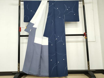 平和屋着物●東ちづる　訪問着　舞花文　正絹　逸品　AABE0062cs