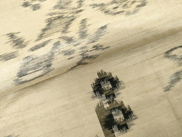 平和屋着物●上質な紬　松竹梅文　正絹　逸品　AABE0065cs