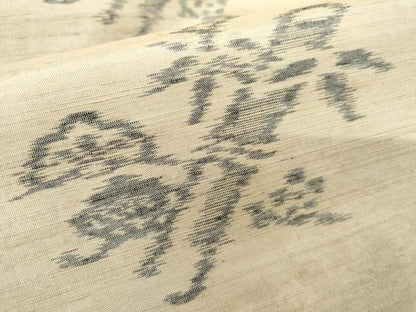 平和屋着物●上質な紬　松竹梅文　正絹　逸品　AABE0065cs