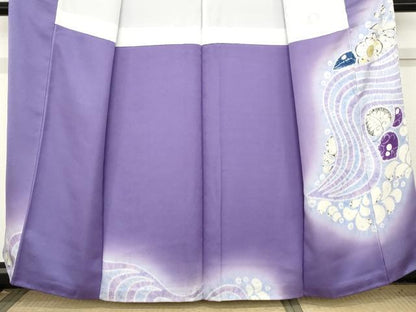 平和屋着物●染色作家　小倉淳史　色留訪問着　辻が花　絞り　暈し染め　正絹　逸品　AABE0069cs