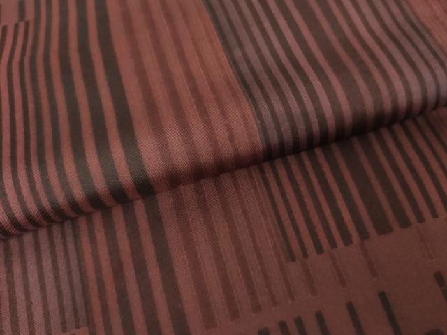 平和屋着物●本場染大島紬 変わり縞 正絹 逸品 AABE0070cs