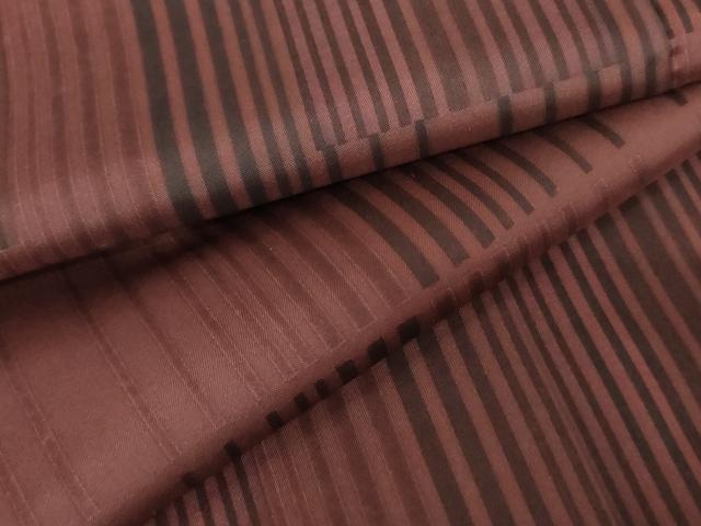 平和屋着物●本場染大島紬 変わり縞 正絹 逸品 AABE0070cs