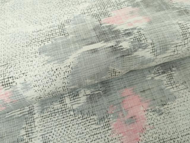 平和屋着物●上質な紬　花唐草文　正絹　逸品　未使用　AABE0090cs