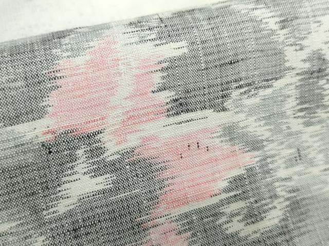 平和屋着物●上質な紬　花唐草文　正絹　逸品　未使用　AABE0090cs