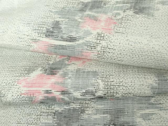 平和屋着物●上質な紬　花唐草文　正絹　逸品　未使用　AABE0090cs