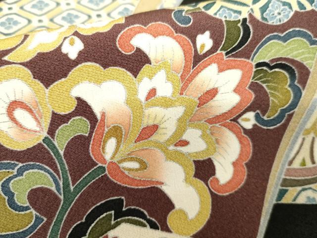 平和屋着物○十日町友禅作家 村松竜介 黒留袖 正倉院更紗花