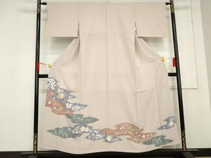 平和屋着物●十日町　名門　滝泰謹製　色留袖　辻が花　絞り　正絹　逸品　AABE0129cs