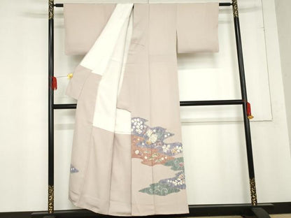 平和屋着物●十日町　名門　滝泰謹製　色留袖　辻が花　絞り　正絹　逸品　AABE0129cs
