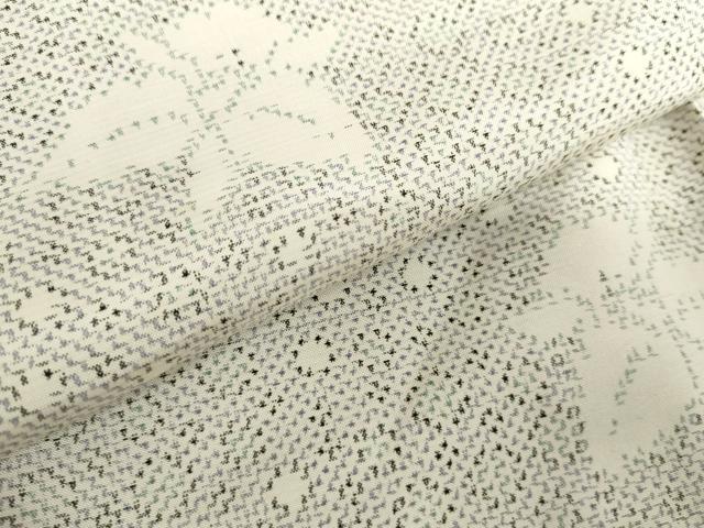 平和屋着物○上質な紬 舞花文 正絹 逸品 AABE0133cs