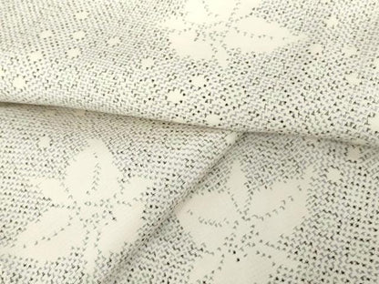 平和屋着物●上質な紬　舞花文　正絹　逸品　AABE0133cs