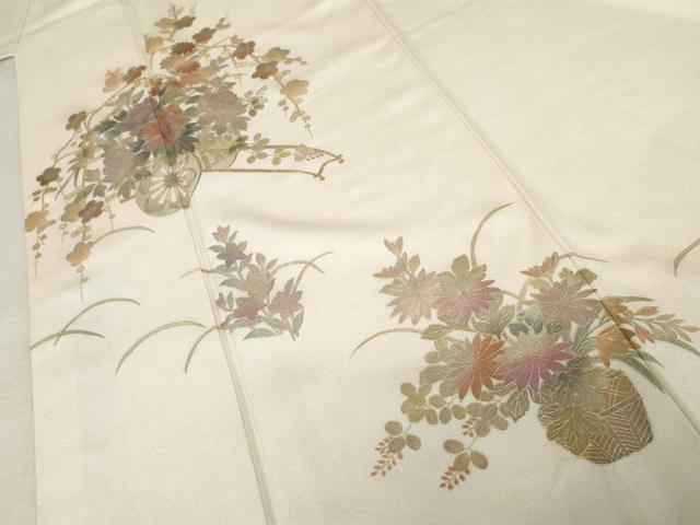 平和屋着物●訪問着　作家物　花車文　暈し染め　金彩　正絹　逸品　AABE0137cs