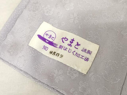 平和屋着物●上質な色無地　繍粋織り　吉祥江戸小紋　藤色　やまと誂製　反端付き　正絹　逸品　AABE0159cs