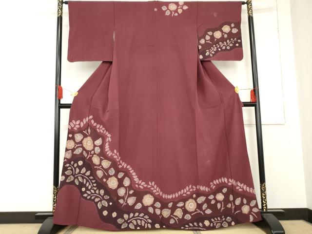 平和屋着物●訪問着 辻が花 絞り 正絹 逸品 AABE0161cs