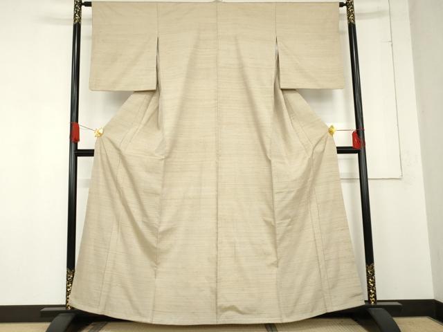 平和屋着物●紅花紬　米沢　横段文　正絹　逸品　AABE0190cs 平和屋着物○紅花紬 米沢 横段文 正絹 逸品 AABE0190cs