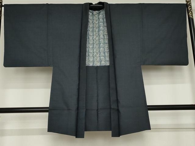平和屋着物●男性　本場大島紬　アンサンブル　100亀甲　総詰め　正絹　逸品　AABE0192cs
