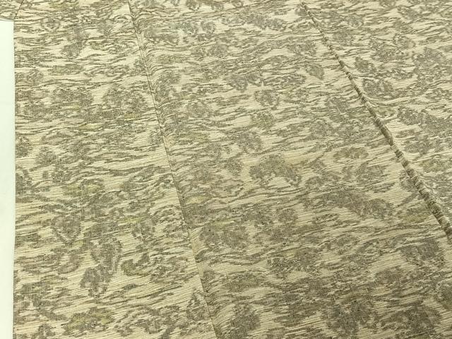 平和屋着物▽上質な紬 単衣 風景文 正絹 逸品 AABE0201jh