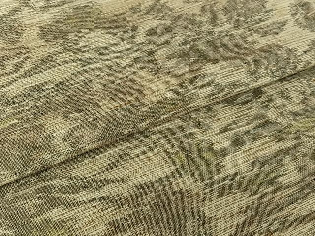平和屋着物▽上質な紬 単衣 風景文 正絹 逸品 AABE0201jh
