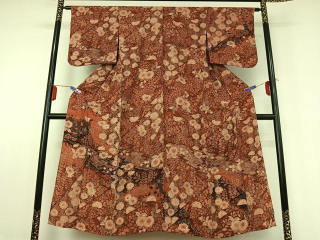 平和屋着物▽訪問着 単衣 辻が花 正絹 逸品 未使用 AABE0202jh