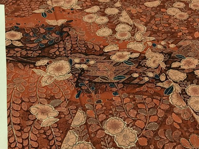 平和屋着物▽訪問着 単衣 辻が花 正絹 逸品 未使用 AABE0202jh