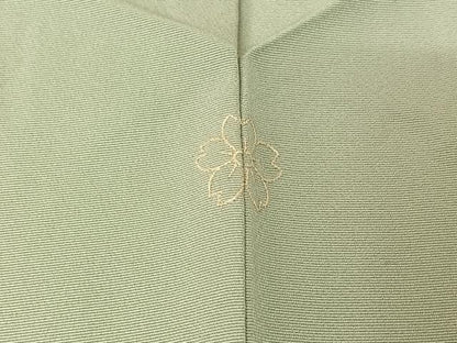 平和屋着物▽訪問着 単衣 草花文 暈し染め 金彩 正絹 逸品 AABE0209jh