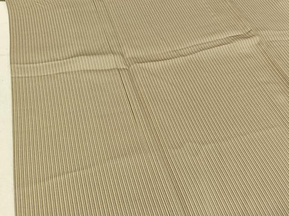平和屋着物▽お召 単衣 縞 正絹 逸品 AABE0213jh