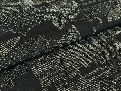 平和屋着物▽上質な紬 単衣 籬文 正絹 逸品 AABE0216jh