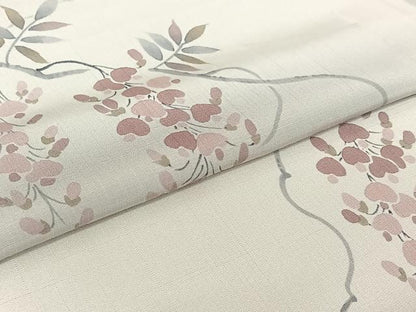 平和屋着物▽訪問着 単衣 作家物 手描き 藤花房 暈し染め 正絹 逸品 AABE0220jh