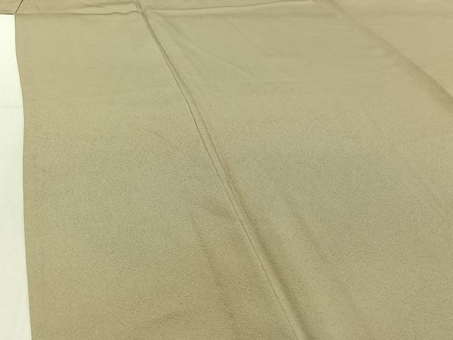 平和屋着物▽上質な色無地 単衣 利休白茶色 正絹 逸品 AABE0225jh
