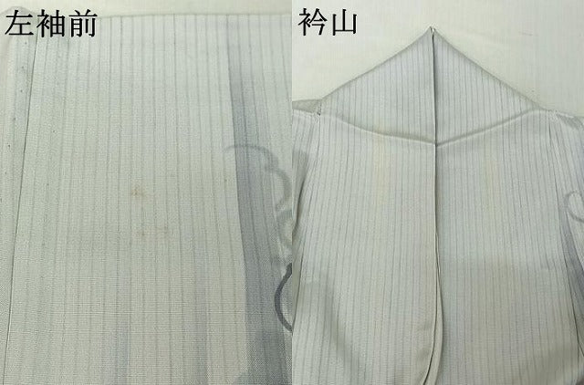 平和屋着物▽訪問着 単衣 作家物 手描き 葡萄 正絹 逸品 AABE0227jh