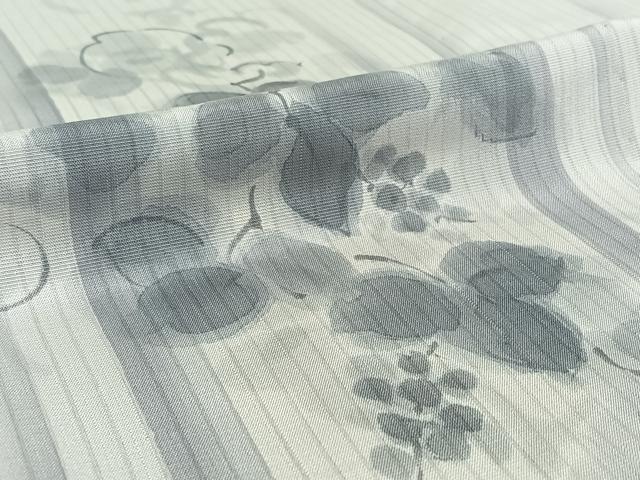 平和屋着物▽訪問着 単衣 作家物 手描き 葡萄 正絹 逸品 AABE0227jh