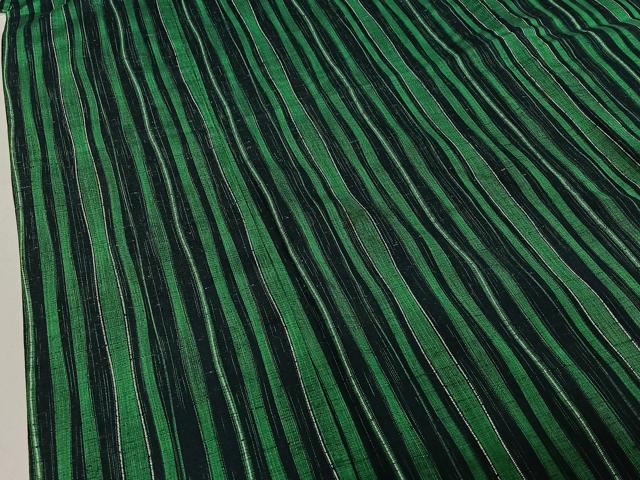 平和屋着物▽上質な紬 単衣 立涌文 正絹 逸品 AABE0234jh